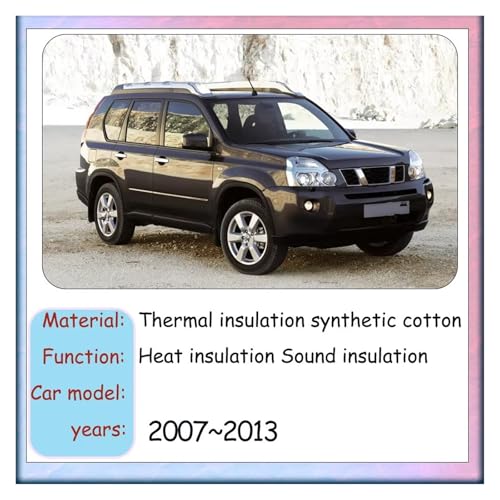 Coussin d'isolation pour Nissan X-Trail T31 2007-2013 tapis capot