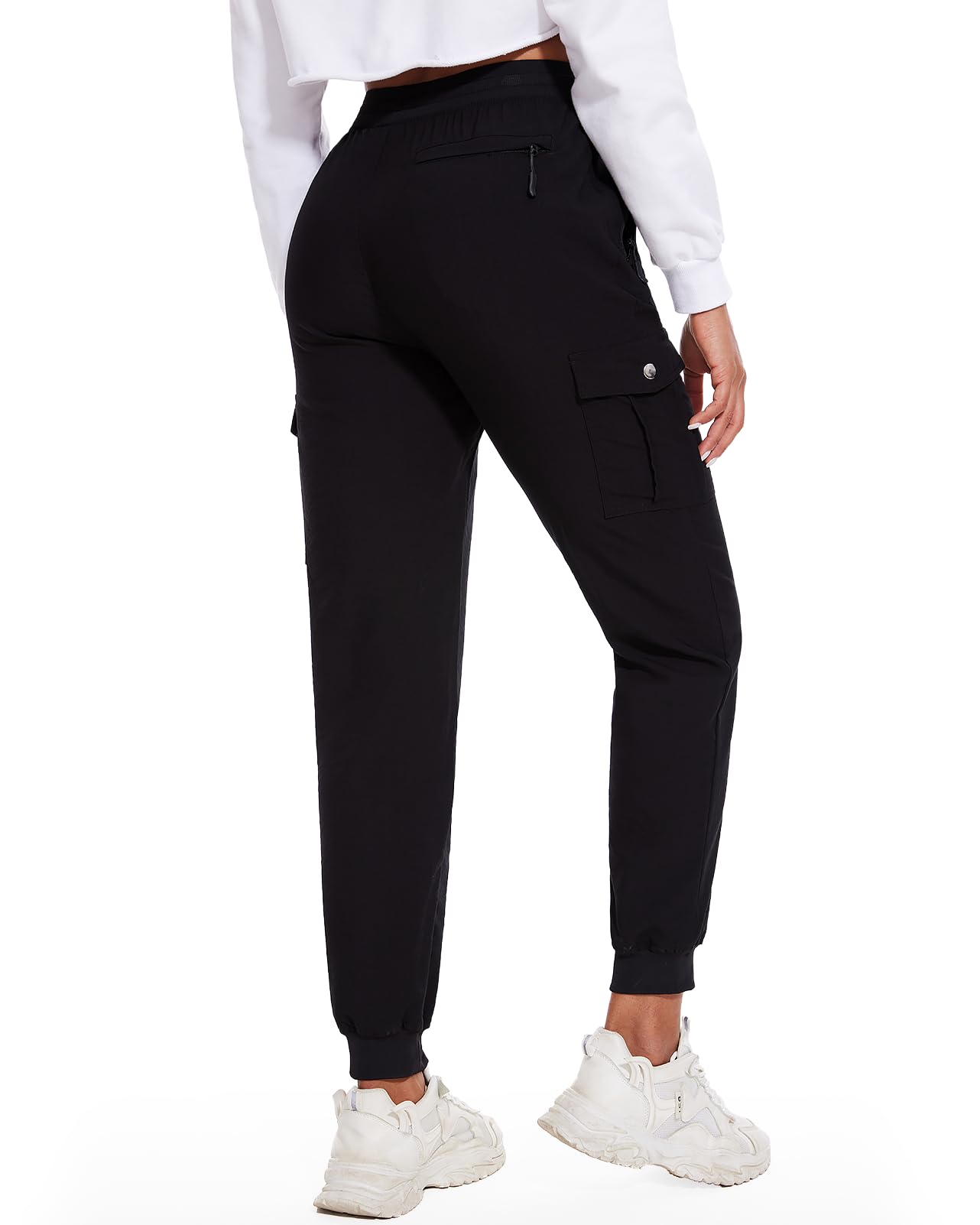 LadyJoy Cargo Pants Women Hiking Cargo Joggers for Women Lightweight Scrub Summer Pants with Pockets Golf Travel