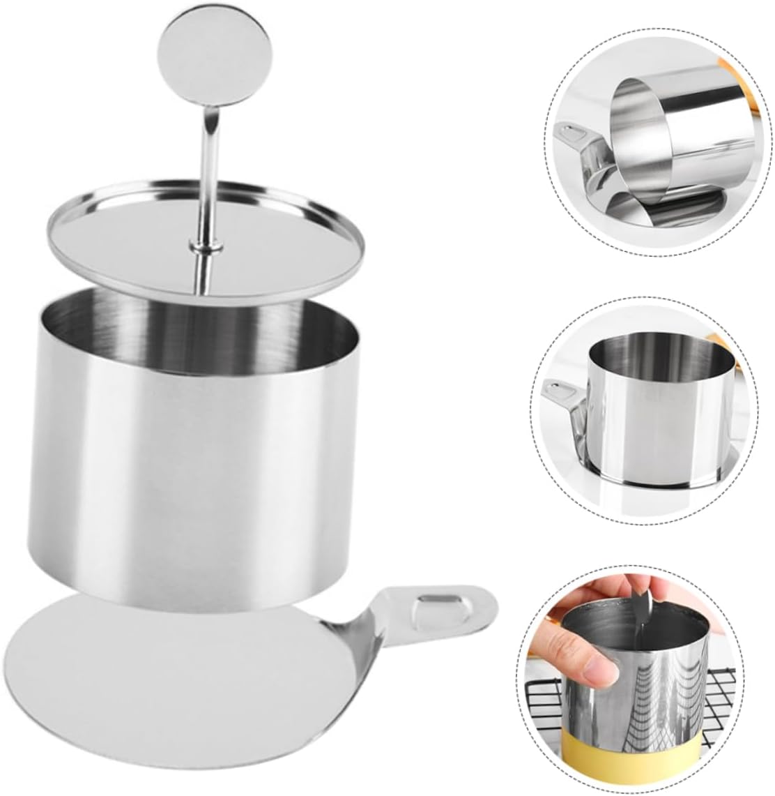 STOBAZA 1Set Stainless Steel Cake Mold Mousse Ring and Frost Form for Baking Versatile for DIY Treats for Cakes Cookies Pastries