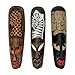 Set Of 3 African Wildlife Wooden Wall Masks