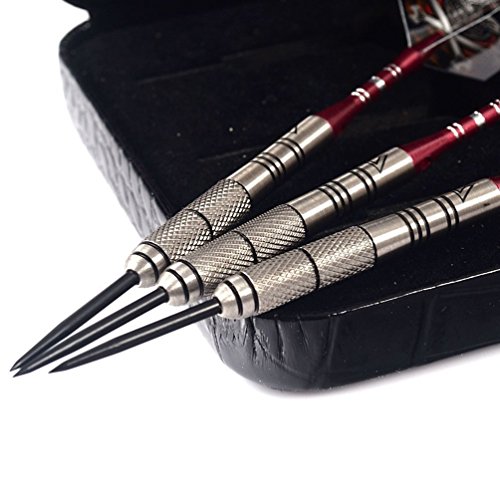 Cuesoul Tungsten Steel Tip Darts- Precise Barrels 26 Grams 90% Tungsten With Luxury Case #TOP2