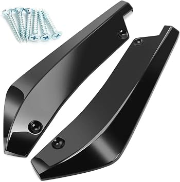 For Bmw F30 F31 F32 F33 F22 2000-2022 2pcs Rear Bumper Lip Diffuser Splitter Canard Spoiler Body Kit Protection Side Skirts Extension PanelBlack