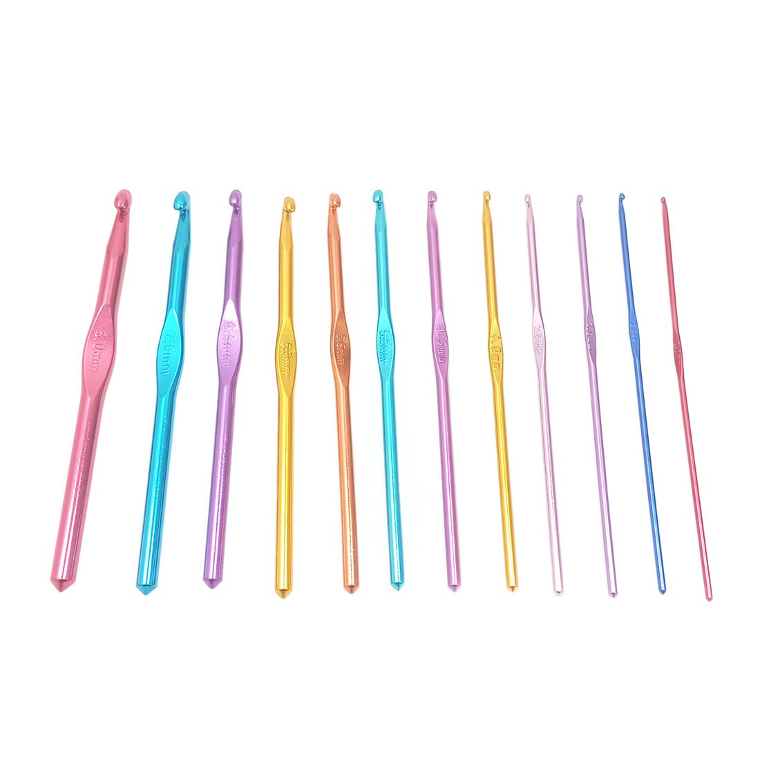 JYC CREATIVE Crochet Needle Set, Various Knitting Measurements, Ergonomic Needle Set for Crochet Crochet, Crafts