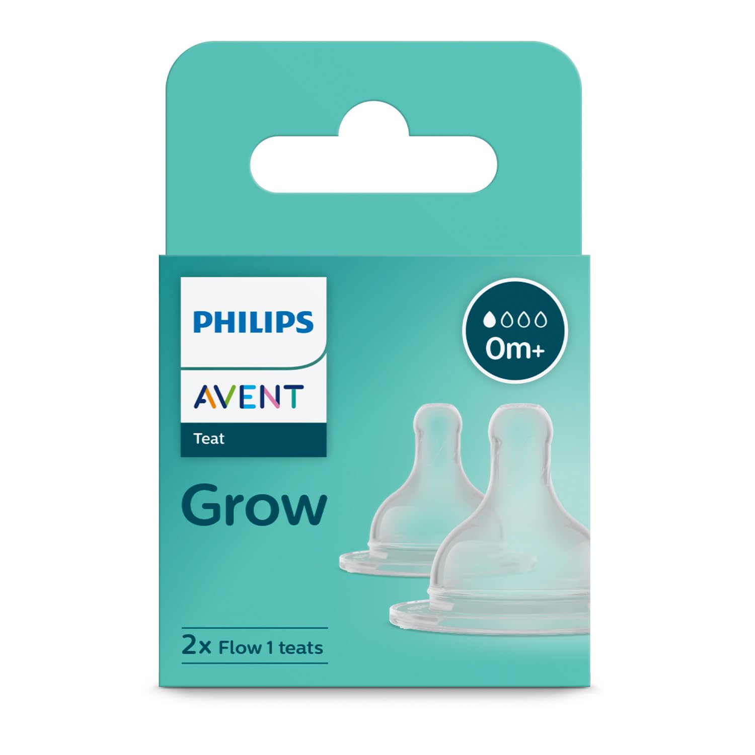 Philips Avent Grow Bottle Teat by Fratelli (0m+ Pack of 4) - Image 2 thumbnail