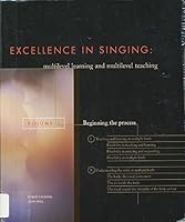 Beginning the Process (Excellence in Singing Series Volume 1) 1934477362 Book Cover