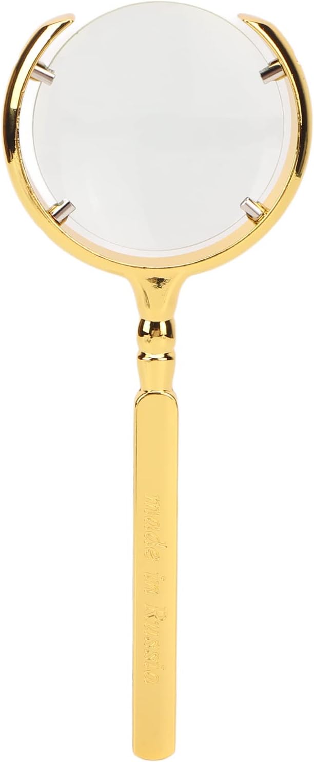 Magnifying Glass Ergonomic Handheld, Magnifier, Magnifying Glass for Bobbies Applied to Science Books Hobby Observation