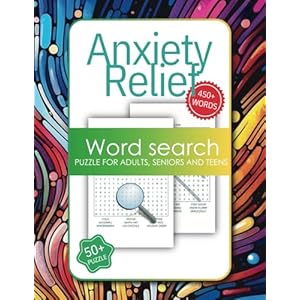 Anxiety Relief Word Search Paperback – Large Print, April 2, 2025