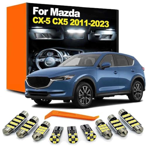 BIRBRNID Kit de 11 Bombillas LED para luz de Lectura Interior, para Mazda CX5 CX-5 2011 2012 2013 2014-2018 2019 2020 2021 2022 2023