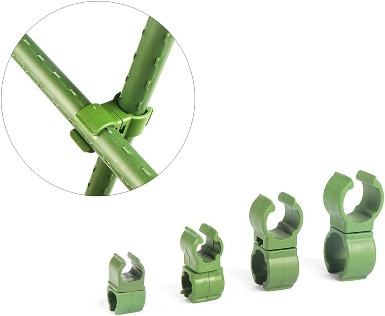 Plant Support -Fixed Cross Clip Garden Climbing Rattan Stent Adjustable Plastic Fastener Suitable for Plant Stakes Accessories (Color : Rotabale Clip, Size : 20 mm)