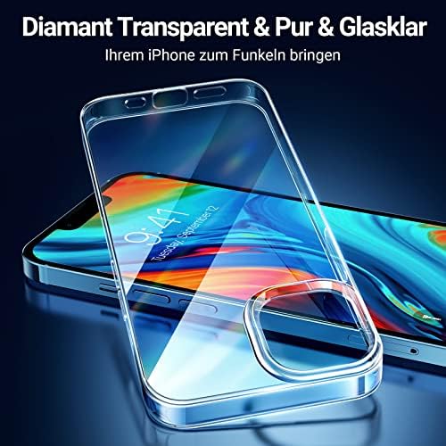 TORRAS Crystal Clear iPhone 12 Mini Case 5.4inch [Non-Yellowing & Eternal Clarity] Ultra Thin Slim Fit of Robust Resilient Silicone iPhone 12 Mini Phone Cover- Pure Clear (5.4)