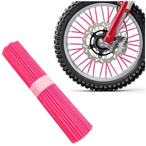 FSTURIOS 72PCS Pink Dirt Bike Spoke Covers Cover