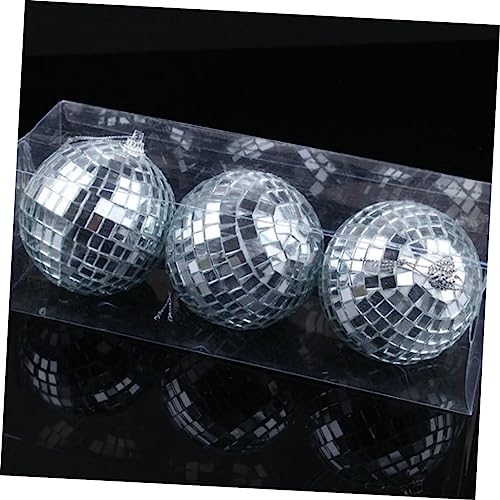 BESTYASH - 6 bolas espejadas plateadas para decoración de fiestas, bodas, festivales y discotecas miniatura 4