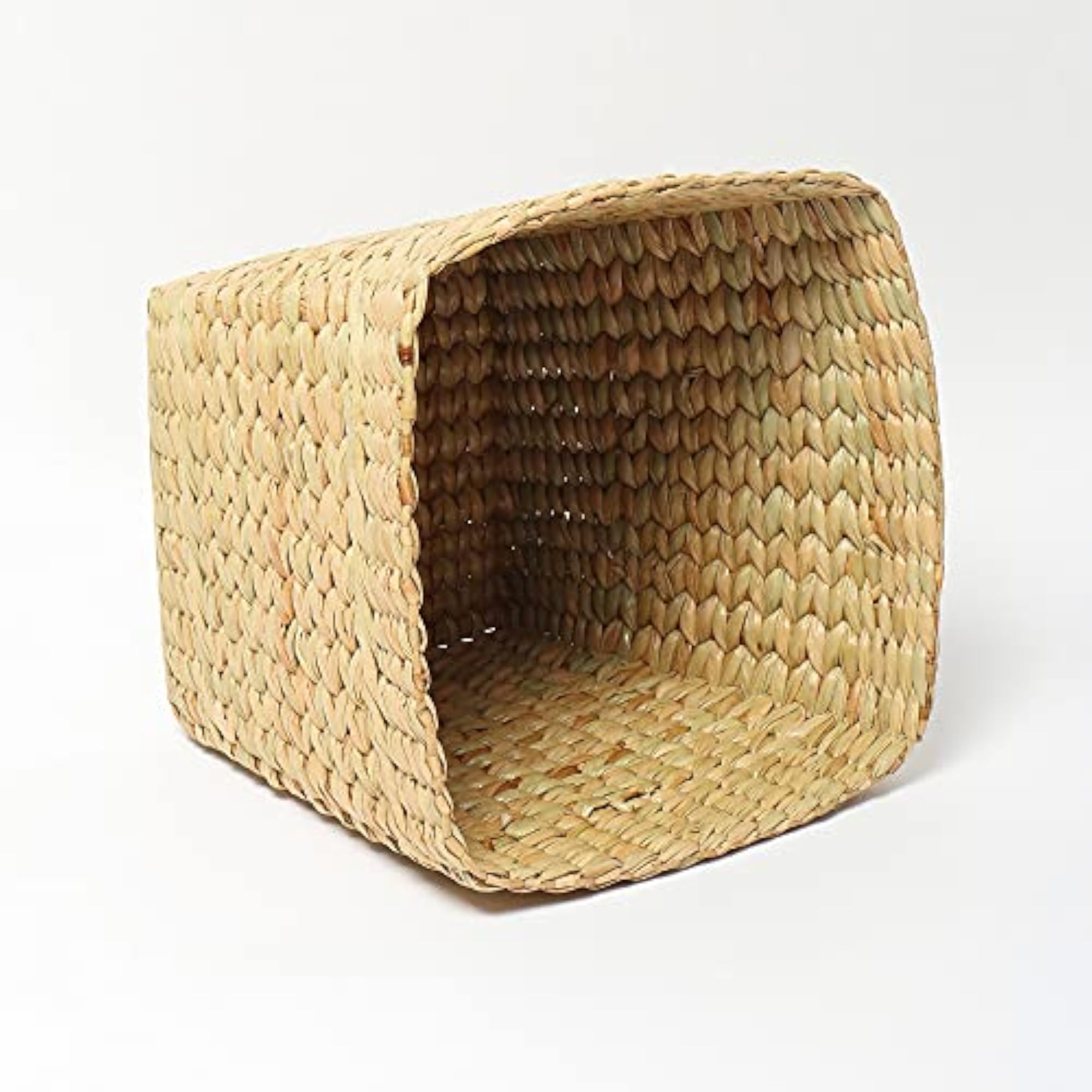 Small Beige Rectangular Dustbin for Home