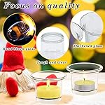 Tealight Candle Holder Set of 12,Glass Votive Candle Holders,Clear Tea Light Holders Bulk for Wedding Holiday Birthday Party Dinner & Home Decor - Image 3