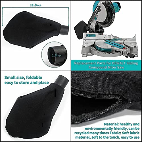 N126162 Miter Saw Dust Bag | Table Saw Dust Collect Bag Fits For Dewalt Dw713 Dw715 Dw713 Dw716 Dw716Xps Dws779 Dws782 Dws780. #TOP4