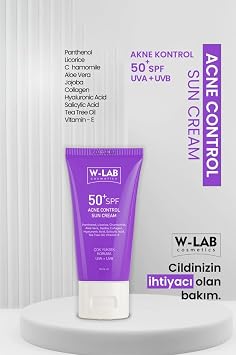W-Lab Kozmetik Madeleb Krem 40 ml ve W Lab Akne Kontrol Güneş Kremi 50 Ml