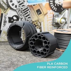 Polymaker Carbon Fiber PLA Filament Black 1.75mm 1KG, Strong & Rigidity | Tough, Matte Finish, Easy to Print 3D Printer Filament, Dimensional Accuracy +/- 0.03mm, for Most FDM 3D Printers — photo 2 of 6