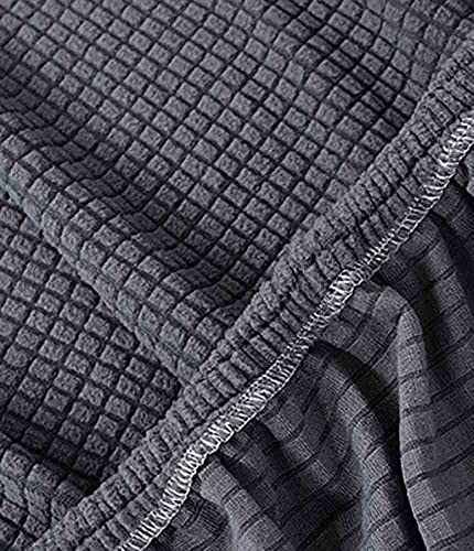 Housse de canapé extensible jacquard violette causeuse élastique