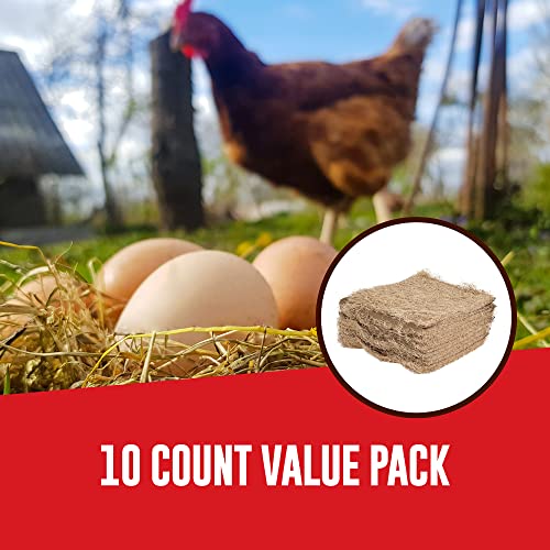Image of PRECISION PET Chicken Nesting Pads by Petmate - 13 inch x 13 inch Premium Chicken Bedding Fit Most Nesting Boxes - 40 Pack,Beige, Made in USA