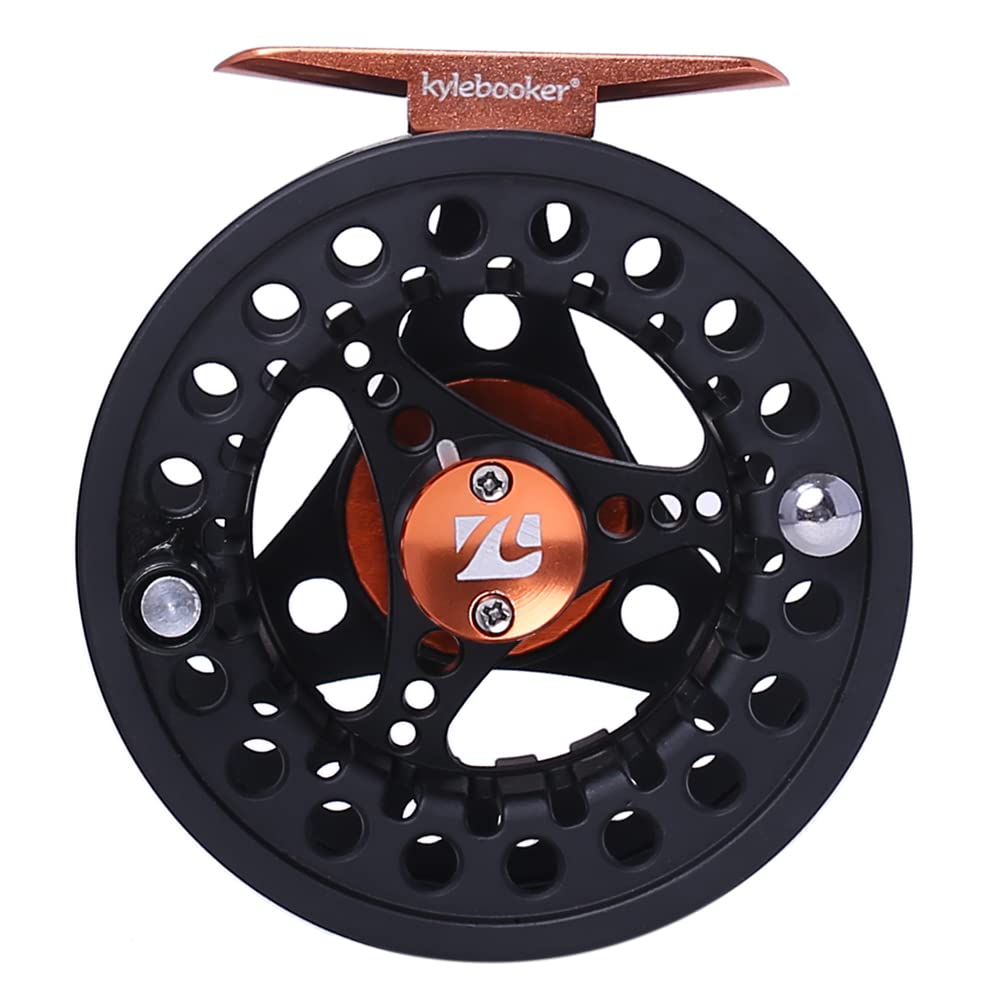 Kylebooker Mulinello da pesca a mosca grande pergolato con corpo in alluminio mulinello a mosca 3/4wt 5/6wt 7/8wt