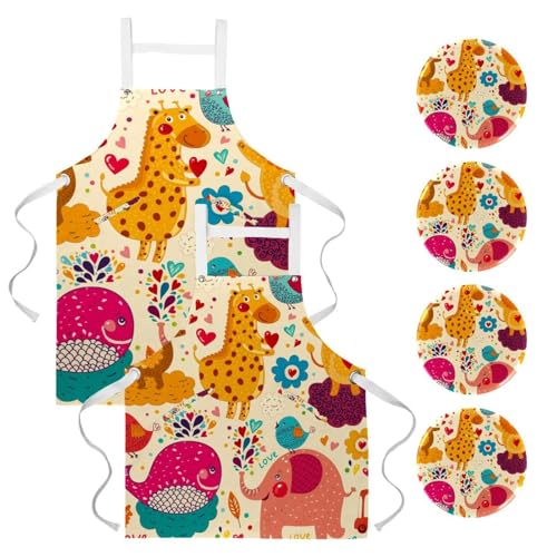Tablier de serveuse pour cuisine de restaurant et bistrot avec broches