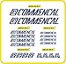 0301 - Lot de 18 autocollants pour vélo Commencal, couleur personnalisable, Blu Royal cod. 049