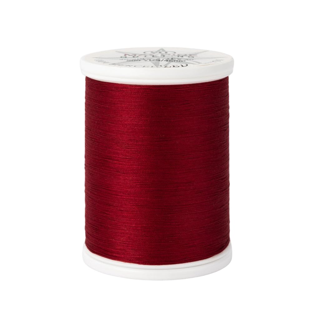 Yli Red Machine Quilting Thread - 40 Wt. Extra-Long Staple Cotton Thread 500 Yd Spool - Designed For Quilting