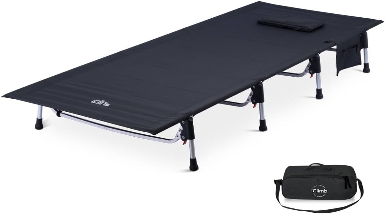 Ultralight Folding Camping Cot for Adults – Easy Assemble & Portable Ultralight Folding Camping Cot for Adults – Easy Assemble & Portable