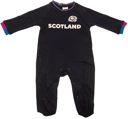 Scotland RU Baby,Clothing,Baby Boys 0-24m,Sleepwear & Robes,Sleepsuits Baby Babies Scotland Scottish Rugby Kit Sleepsuit Pyjamas All In One Home Kit Colours 100% Official
