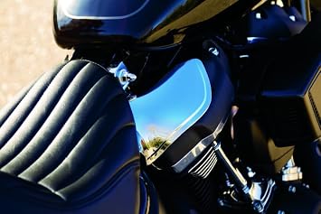 Kuryakyn Smoke Airmaster Saddle Shields Pair for Harley 2018-2019 FLHC, DE, FB, SB, SL, FXBB, BR, FB, and LR Models 5789