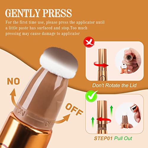 Blush Beauty Wand, Matte Liquid Cheek Blusher Stick, Smooth Creamy Liquid Blush Stick With Soft Cushion Applicator, Long Lasting & Waterproof Blendable Natural Face Blush Makeup Pen, 0.53Oz (02#) #TOP1