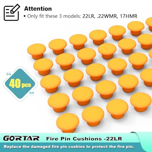 GORTAR 22LR/22WMR Fire Pin Cushions of Snap Caps Training Dummy Rounds – 40 Pcs