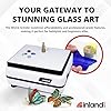 Inland Craft WizCG Glass Grinder Precision Glass Grinder Machine for Shaping, Drilling for Stained Glass Tools, Craft Supplies for Adults, Includes Diamond Grinding Bit, 115V Only, White & Red