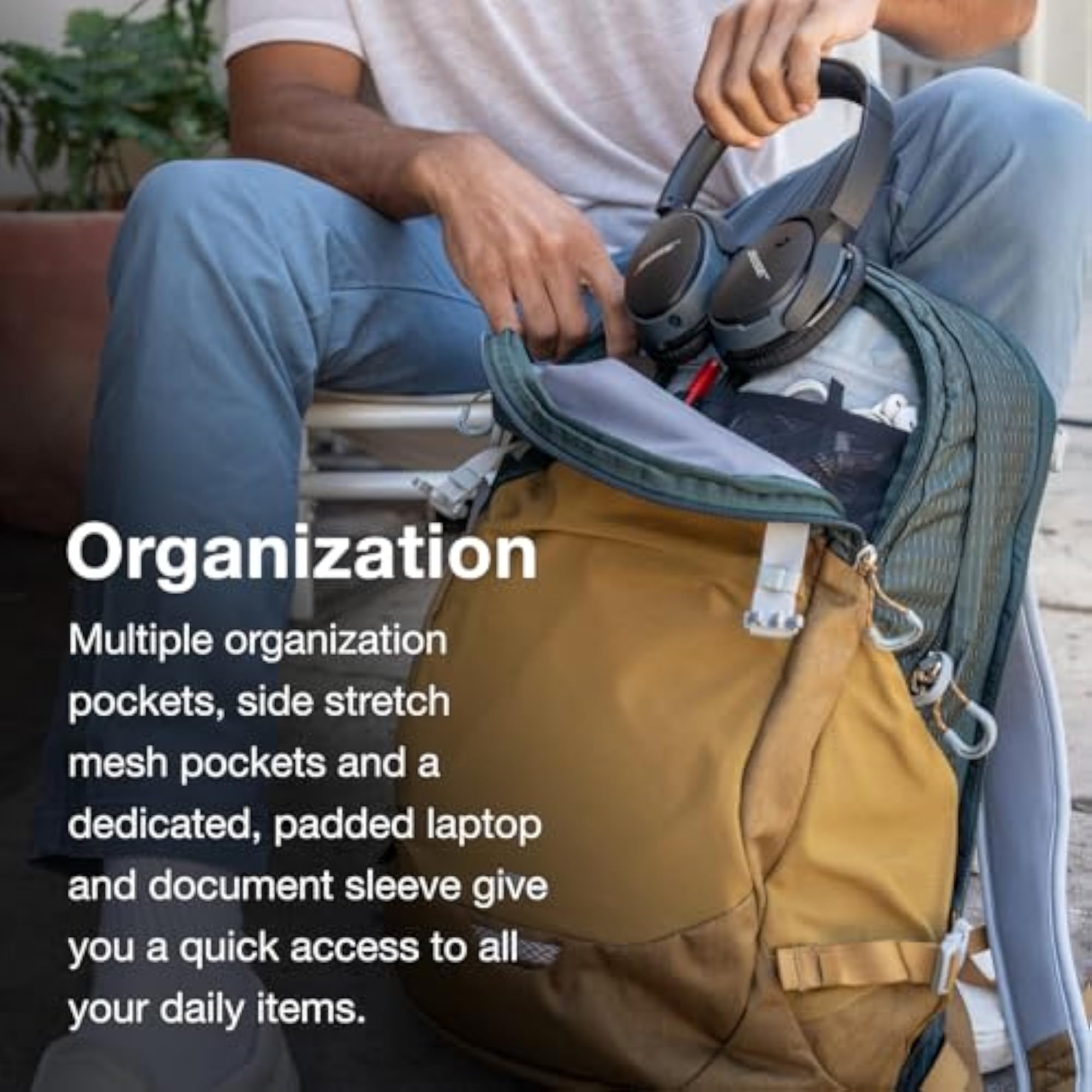 Nebula Commuter Backpack, Tungsten Soundwave/Grey Heather
