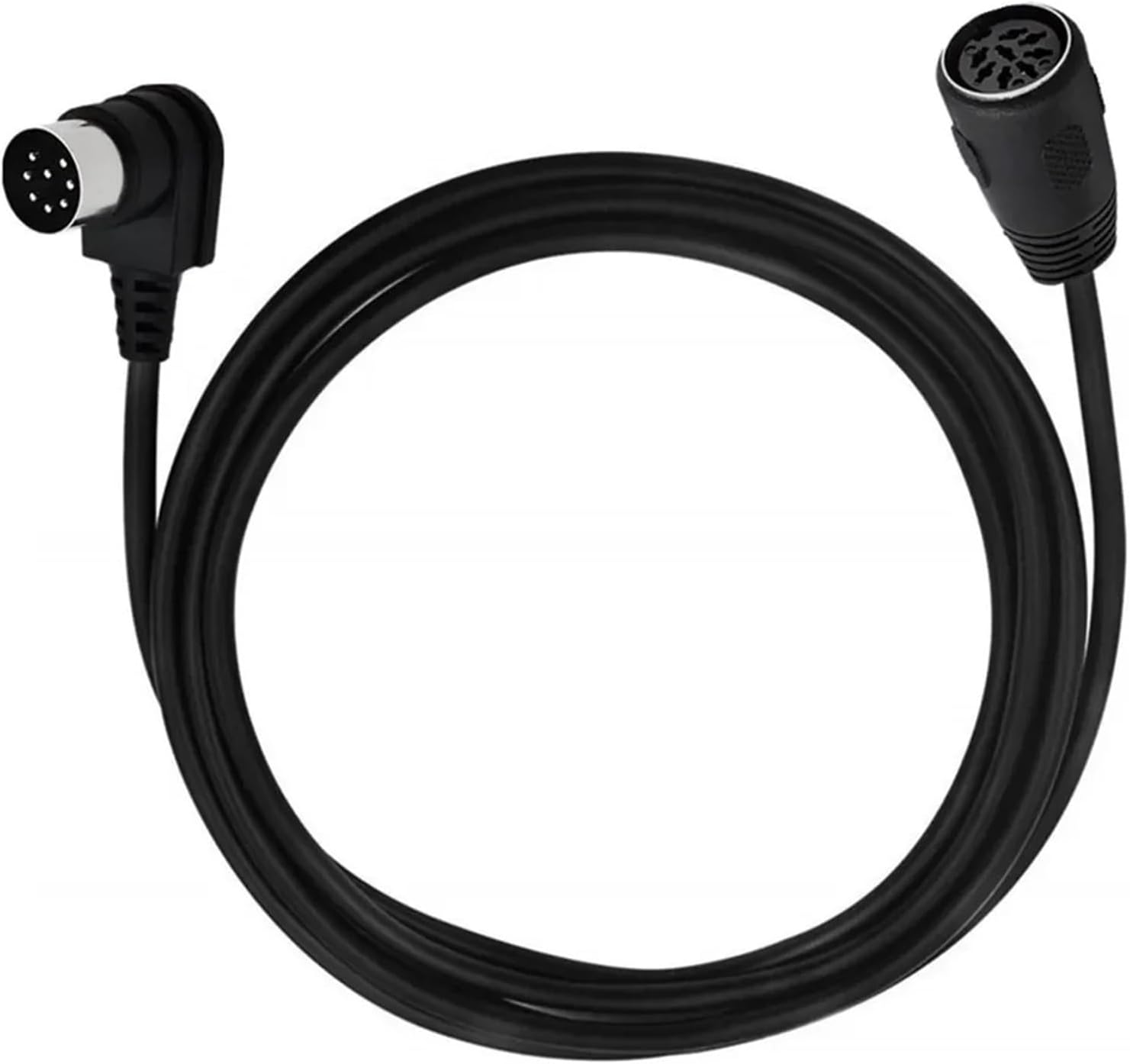 90 Degree 8 Pin Din Male to Female Speaker Audio Extend Cable Adapter for Surveillance Automotive Computers Television Precision(0.5m,Right Angled)