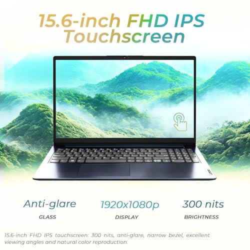 Image of Lenovo Ultrabook 15.6 inch FHD Touch-Screen Laptop • Intel 13th 10-Core i5 CPU • 12GB RAM, 512GB SSD • 2026 Edition, Copilot AI, WiFi 6, Windows 11, Student & Business Laptop • WOWPC Recovery USB Included