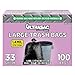Aluf Plastics 792763 Ultrasac Heavy Duty Professional Quality Trash Bag, 33 Gallon Capacity, 39" Length x 33" Width, Large, Black (Case of 100)