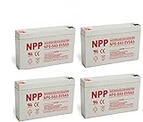 NPPower NP6-9Ah-F1, 6Volt 9Ah Battery, Sealed Lead Acid Rechargeable Battery with Terminal F1 /...
