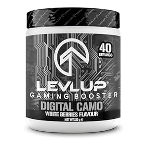 LevlUp Digital Camo Gaming Booster Weiße Beeren