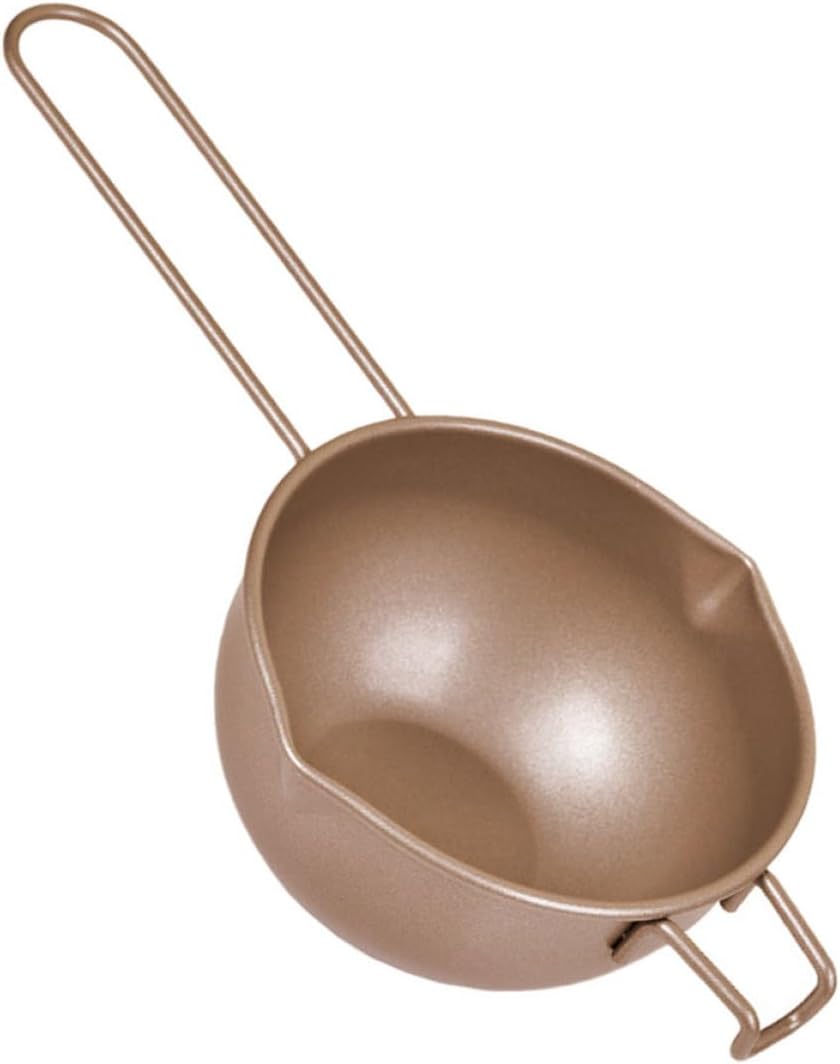1pc Carbon Steel Chocolate Melting Pot Handle Ergonomic Design for Butter and Candy for Home Baking and Cooking for Safe Use