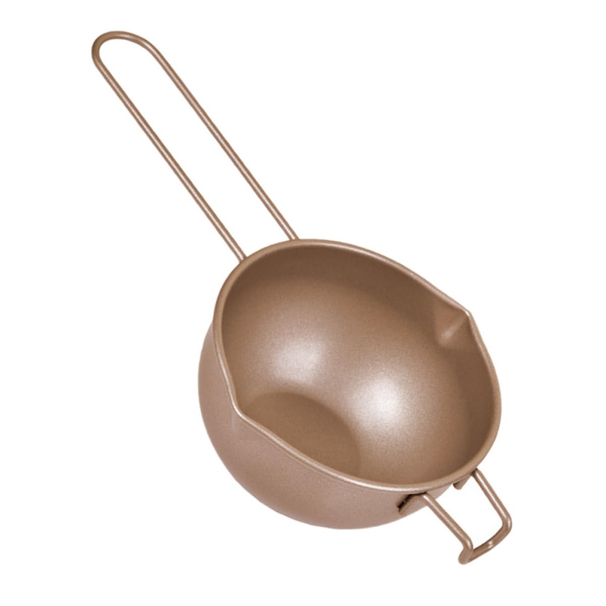 OKUMEYR 1pc Carbon Steel Chocolate Melting Pot Handle Ergonomic Design for Butter and Candy for Home Baking and Cooking for Safe Use