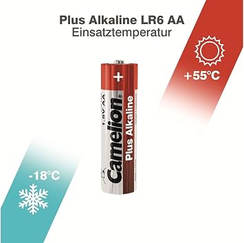 Camelion Pack of 10 Alkaline Batteries Mignon AA
