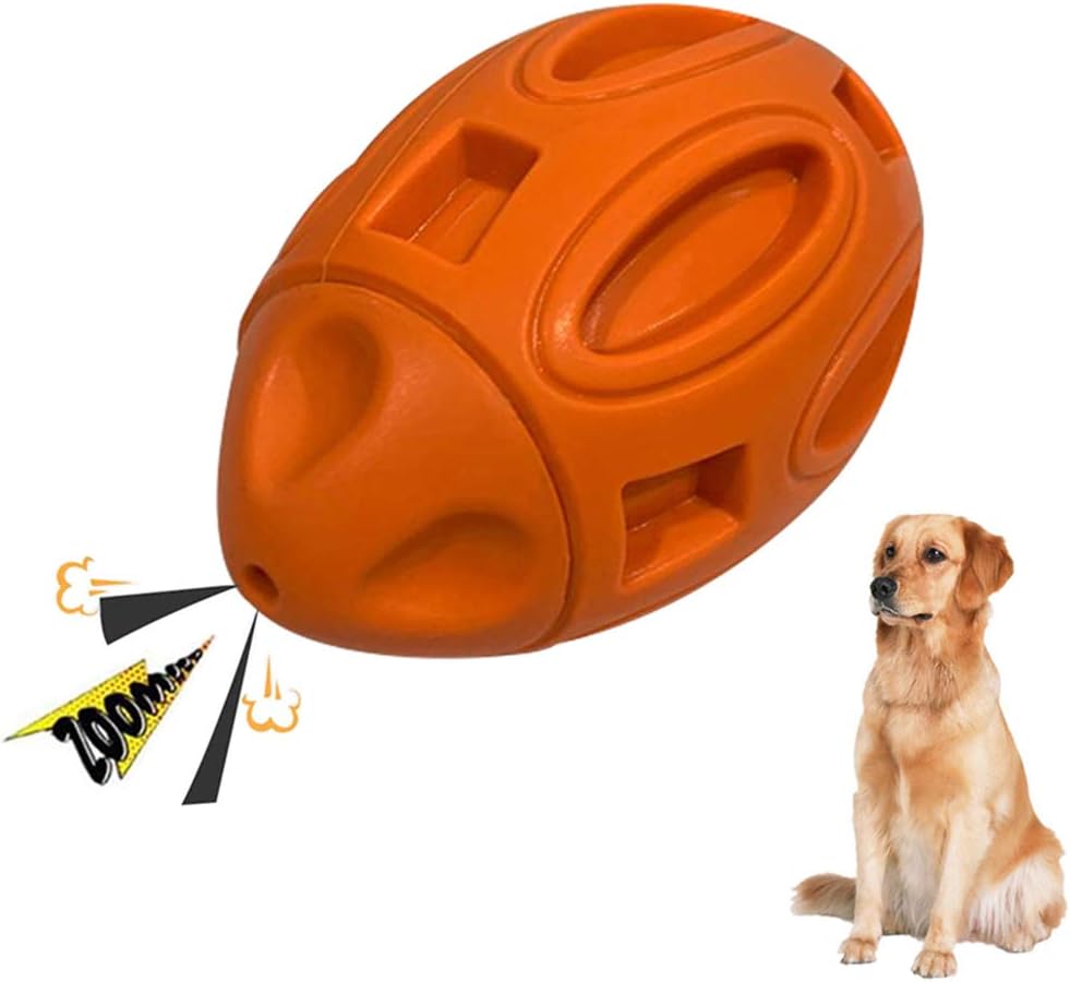 Squeaky Dog Toys for Aggressive Chewers: Super Tough Natural Rubber Durable Puppy Toy Ball, Suitable for Chewing Toys of Medium/Large Dogs