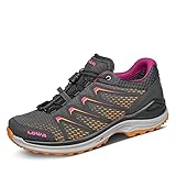 lowa damen wanderschuhe renegade gtx mid Speed-Lace-Technologie Lowa Damen Multifunktionsschuh Maddox GTX LO 320609 grau/Mandarine 41