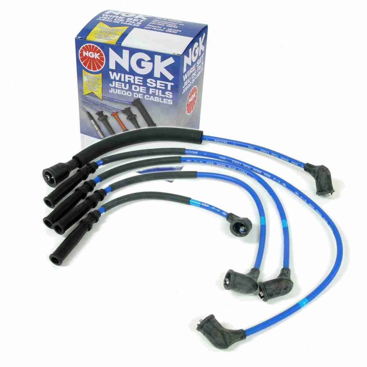 NGK Spark Plug Wire Set Compatible with Mazda B2000 2.0L L4 1986-1987