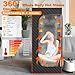 DECOKTOOL Portable Sauna for Home, Sauna Box Sauna Tent with 3L Steamer, Remote Control, Folding Chair and Foot Pad, Full Size Personal Steam Saunas for Home Spa, 15 Levels, Orange