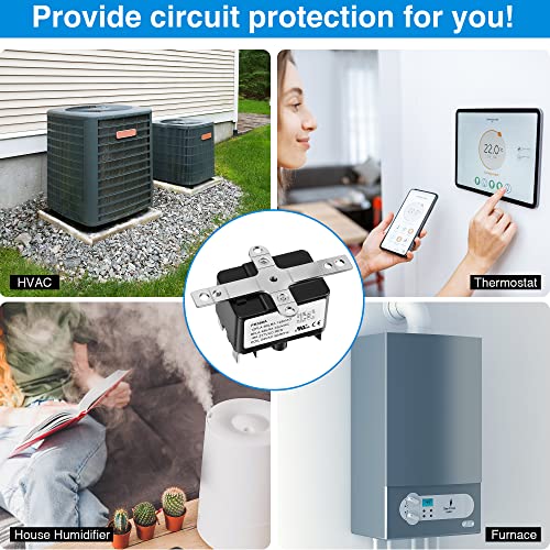 2 Pack 24V Fan Relay, 90-980 Isolation Relay Ac Switch Spst With Ul Certification Compatible With Hvac Coleman Furnace Blower Humidifier Goodman Blower Heat Sequencer Relay #TOP6
