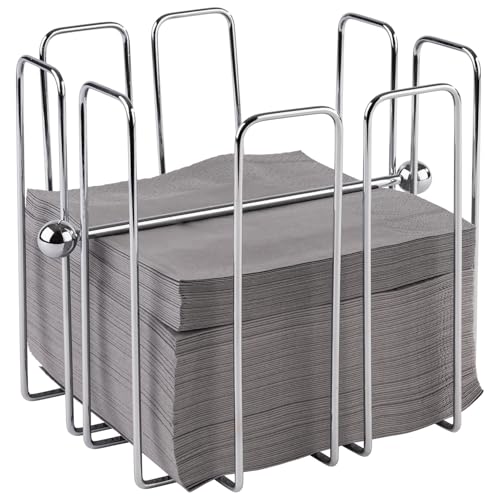 Serviettenhalter Weihnachtsmann 13 APS 11765 Serviettenhalter „Wire', Serviettenspender aus verchromtem...