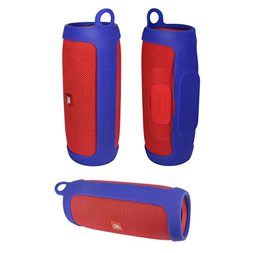 Travel Carrying Protective Carry Cover Case Bag for JBL Charge 3 Bluetooth Speaker (Sling Blue)