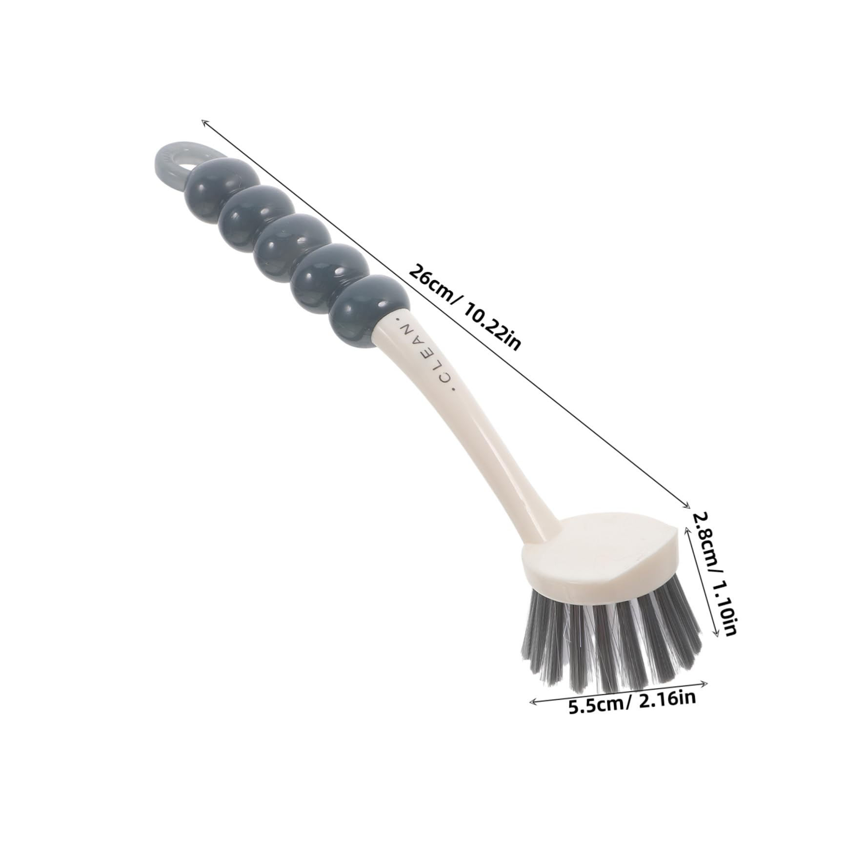 BESTYASH 2Pc Pot Brush Plastic Bristles Cleaning Brush for Kitchen Ware Long Handle Dish Washing Tool for Easy Gripping and Cleaning